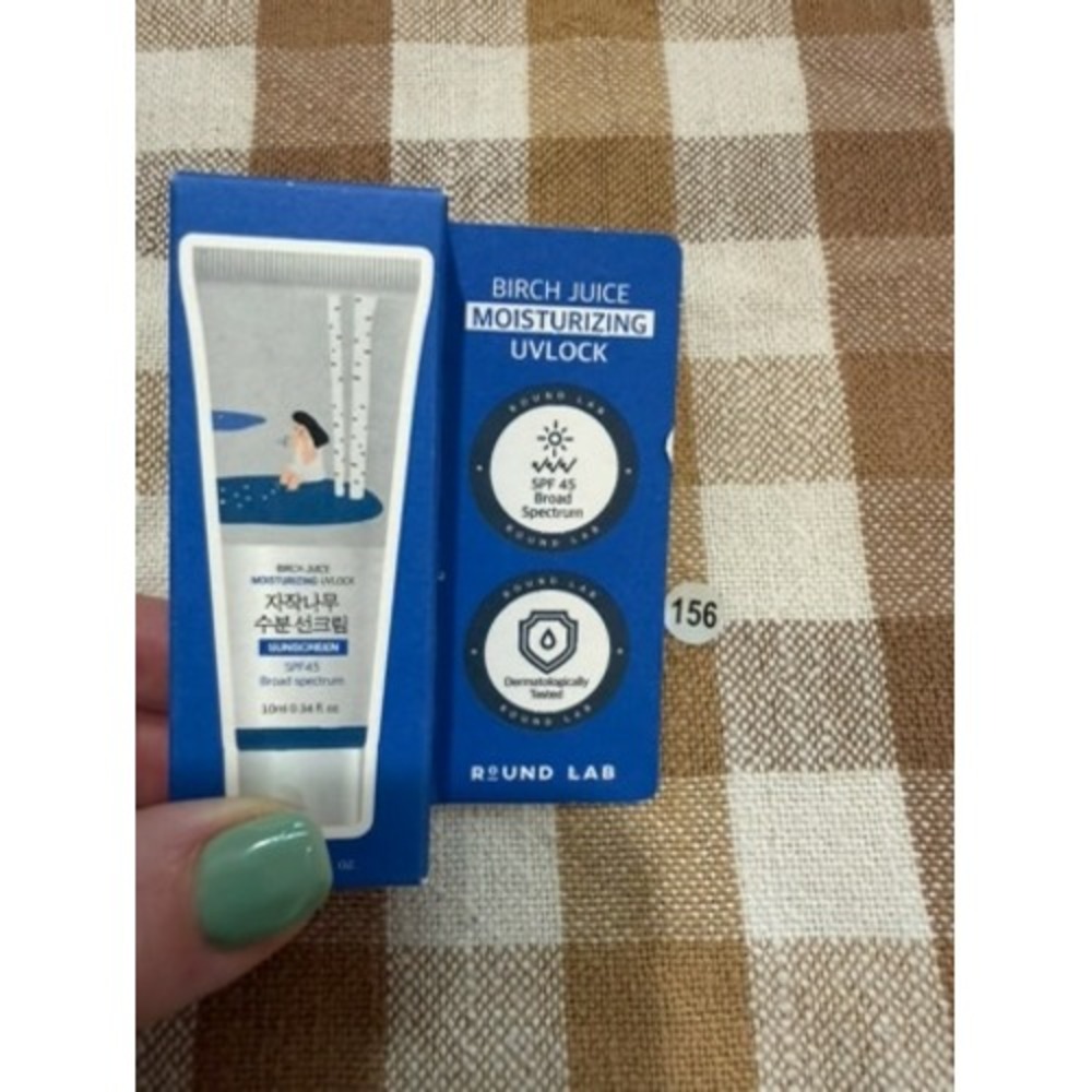 Round Lab Birch Juice Moisturizing UV Lock Sunscreen SPF 45 Broad Spectrum 10ml